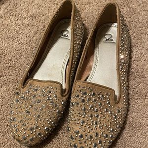🌸 Rhinestone Loafer Flats